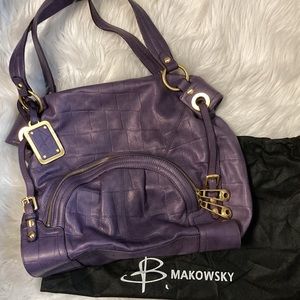 FINAL REDUCTION-Leather Makowsky handbag